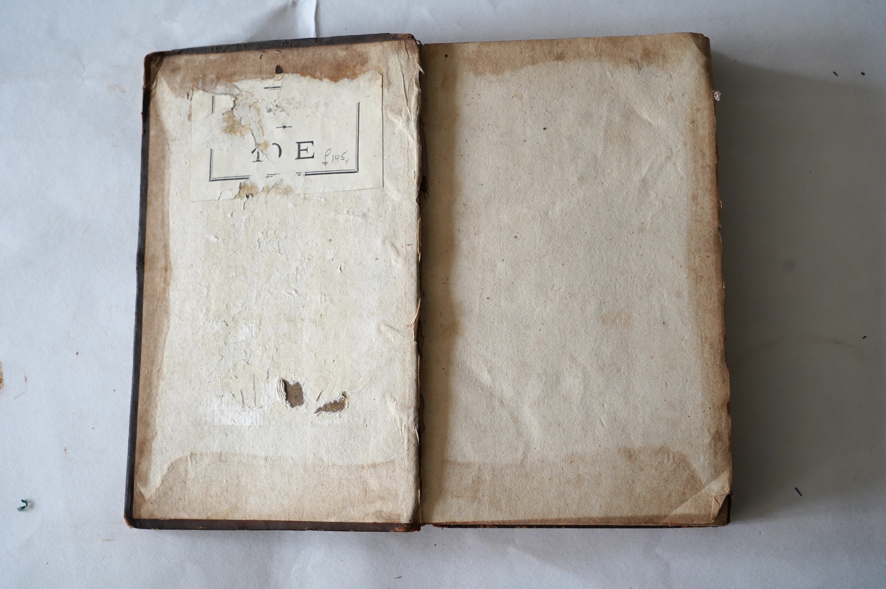 Nourse, Timothy - Campania Foelix. Or, a Discourse of the Benefits and Improvements of Husbandry....frontis.; contemp. panelled calf including gilt decorated spine with maroon label. printed for Tho. Bennet, 1700
